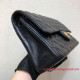 A01112 Classic Handbag (Authentic Quality) Black Lambskin Gold Hardware