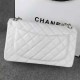 Chanel Jumbo Classic Double Flap Bag in White Caviar SHW A58600