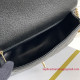 AS3921 Black Grained Calfskin Gold Tone Metal (Authentic Quality)